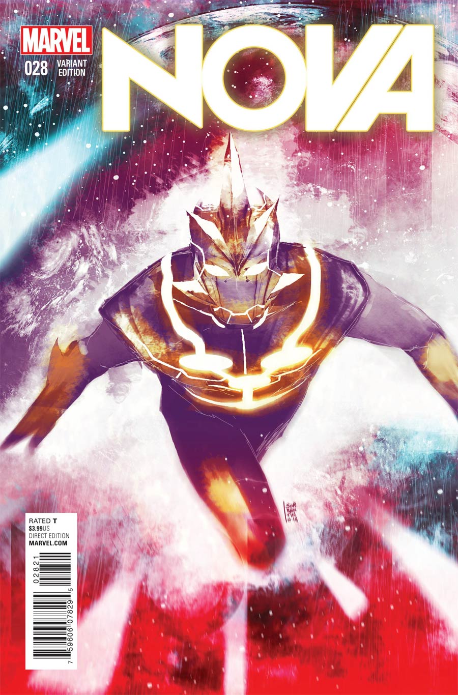 Nova Vol 5 #28 Cover B Incentive Andrea Sorrentino Cosmically Enhanced Variant Cover (Black Vortex Part 8)