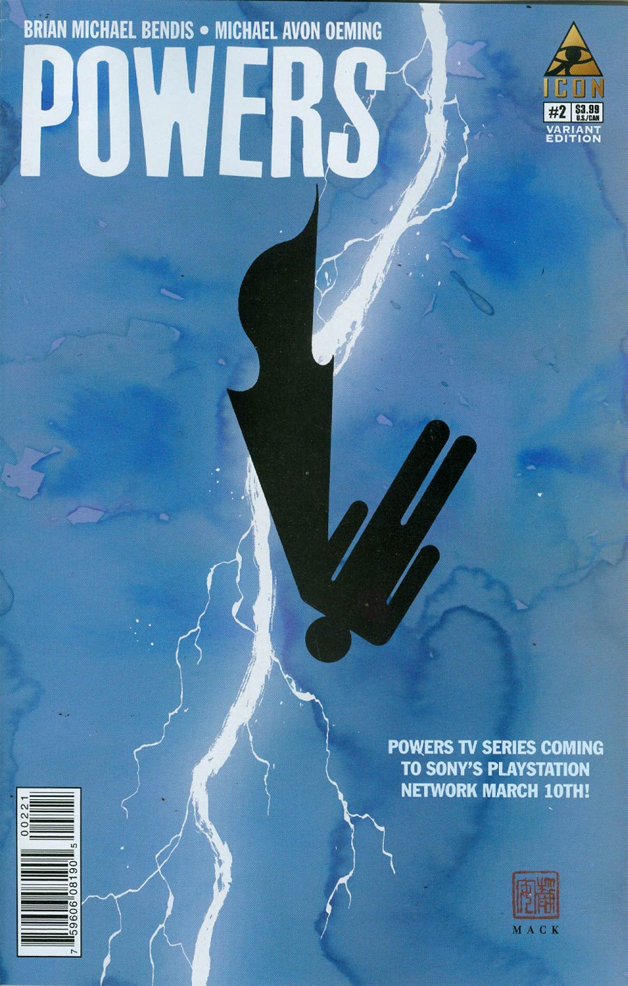 Powers Vol 4 #2 Cover B Incentive David Mack Variant Cover