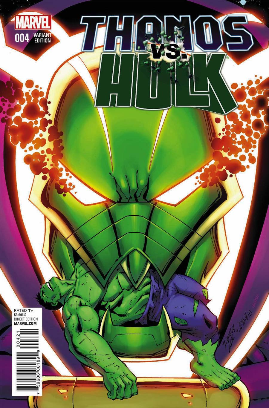 Thanos vs Hulk #4 Cover B Incentive Ron Lim Variant Cover