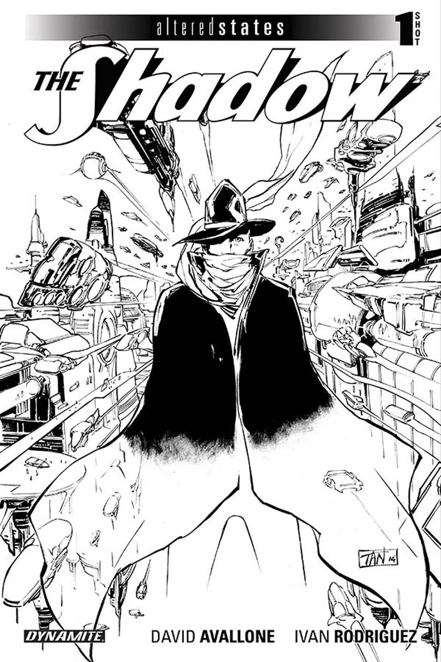 Altered States Shadow One Shot Cover B Incentive Billy Tan Black & White Cover