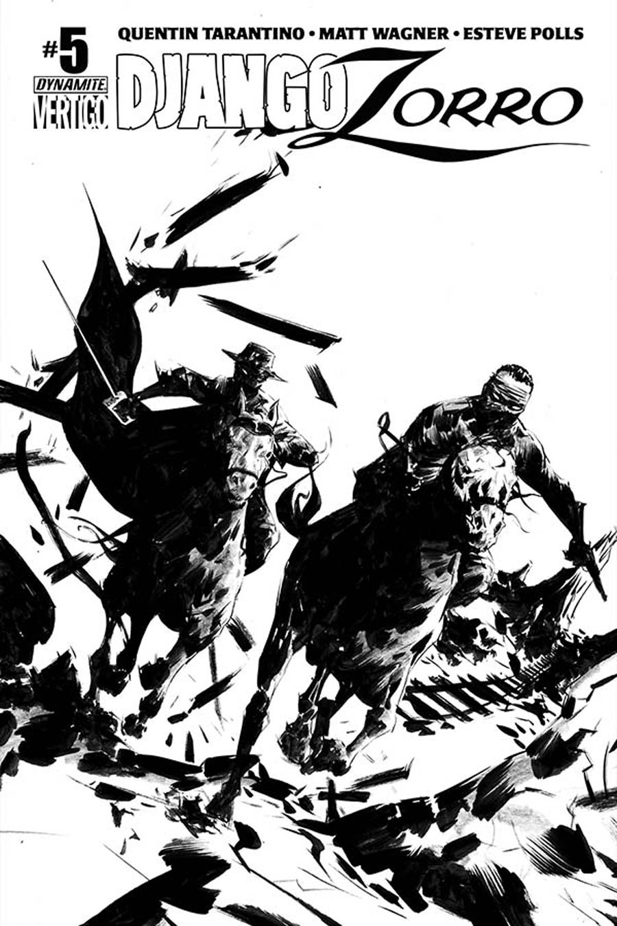 Django Zorro #5 Cover F Incentive Jae Lee Black & White Cover