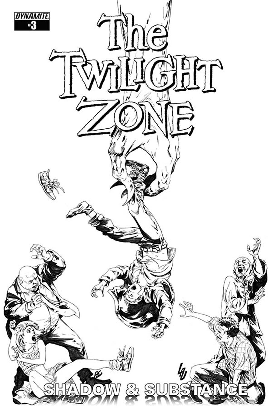 Twilight Zone Shadow & Substance #3 Cover E Incentive Jonathan Lau Black & White Cover