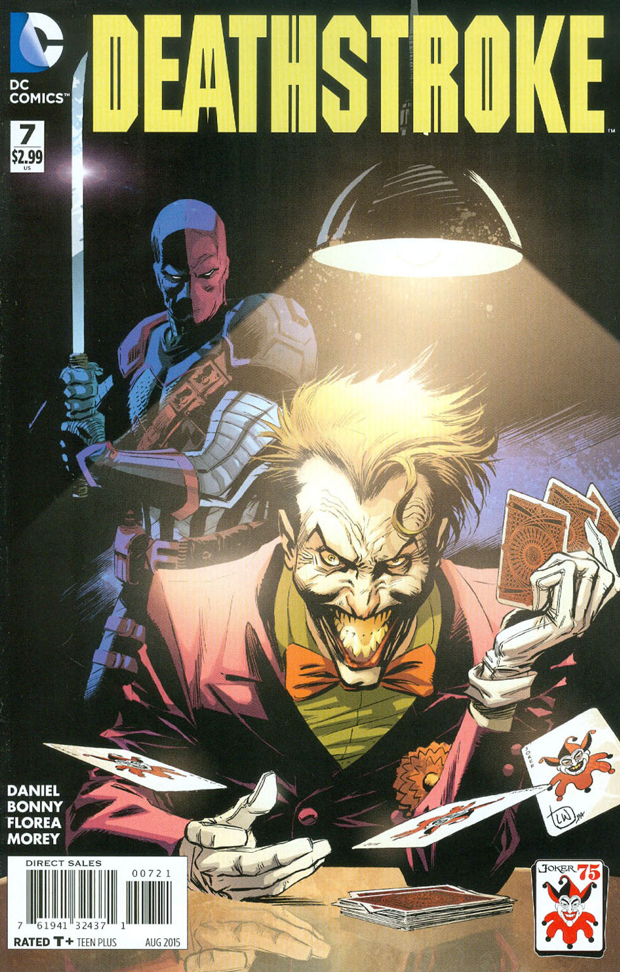 Deathstroke Vol 3 #7 Cover B Variant Lee Weeks The Joker 75th Anniversary Cover