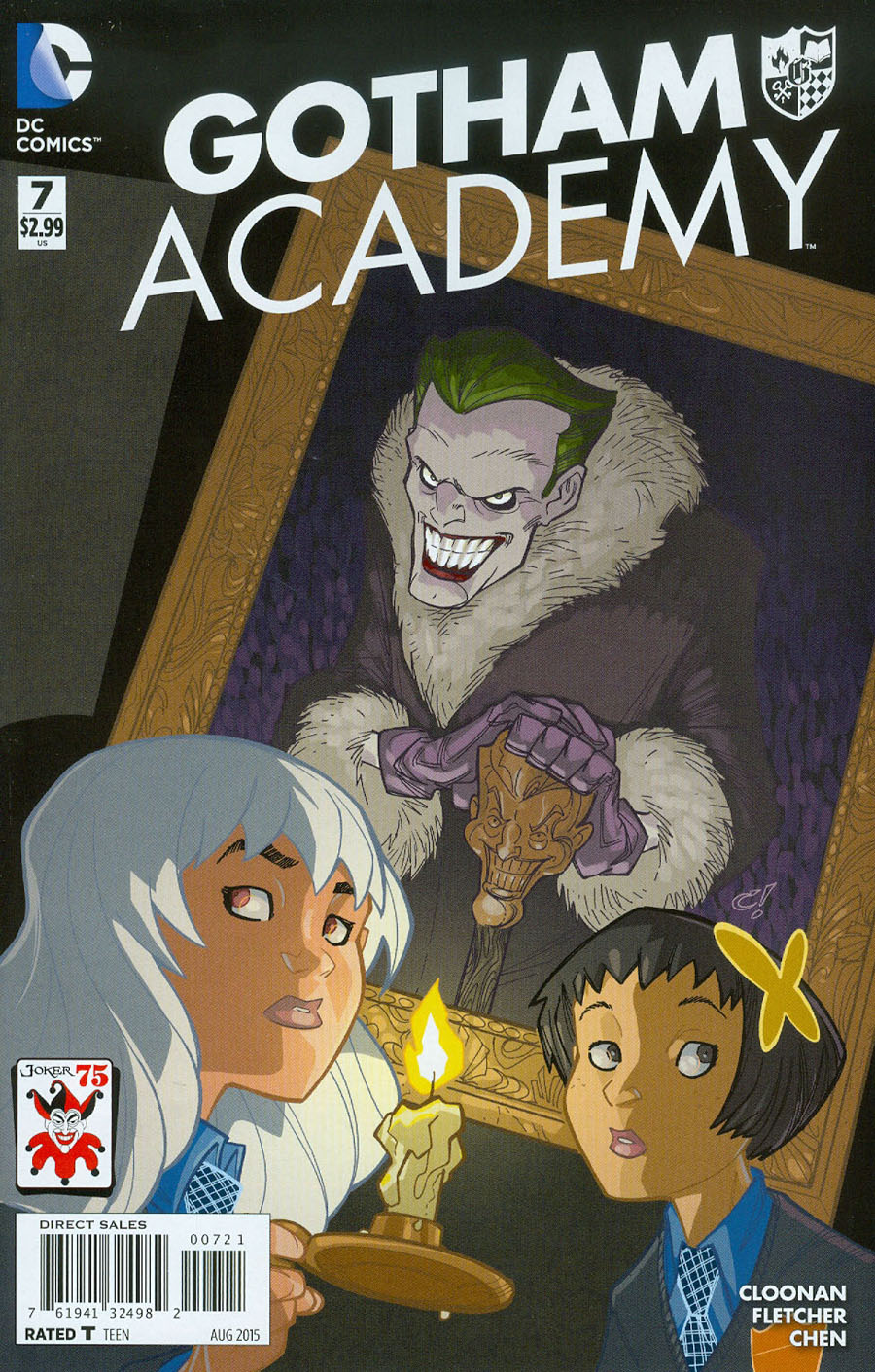 Gotham Academy #7 Cover B Variant Craig Rousseau The Joker 75th Anniversary Cover