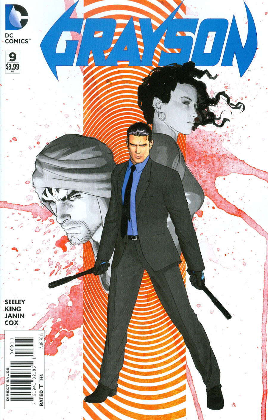 Grayson #9 Cover A Regular Mikel Janin Cover