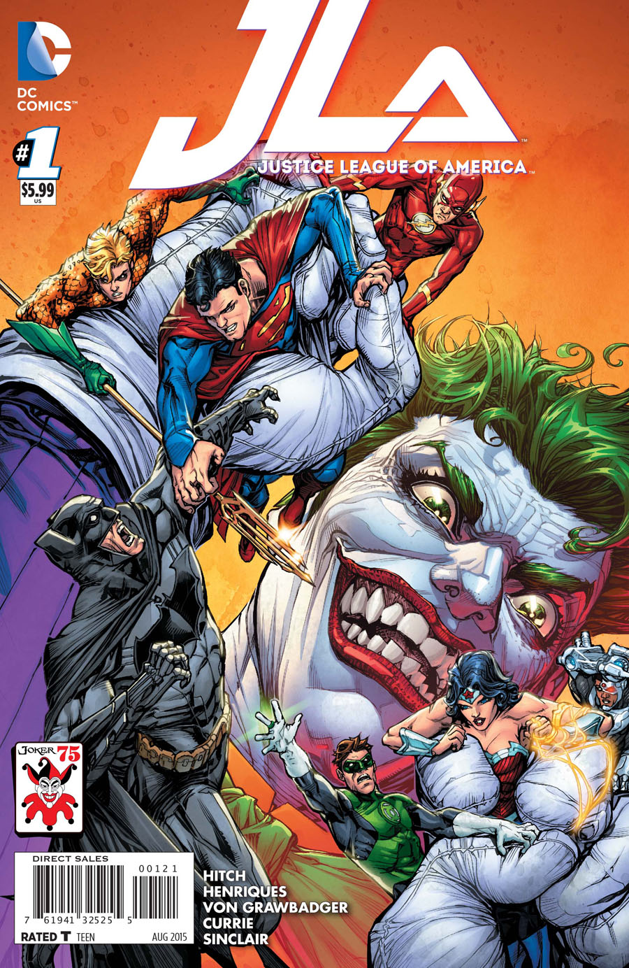 Justice League Of America Vol 4 #1 Cover B Variant Howard Porter The Joker 75th Anniversary Cover