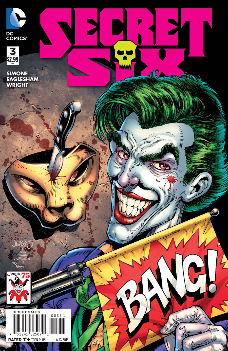Secret Six Vol 4 #3 Cover B Variant Dan Jurgens The Joker 75th Anniversary Cover