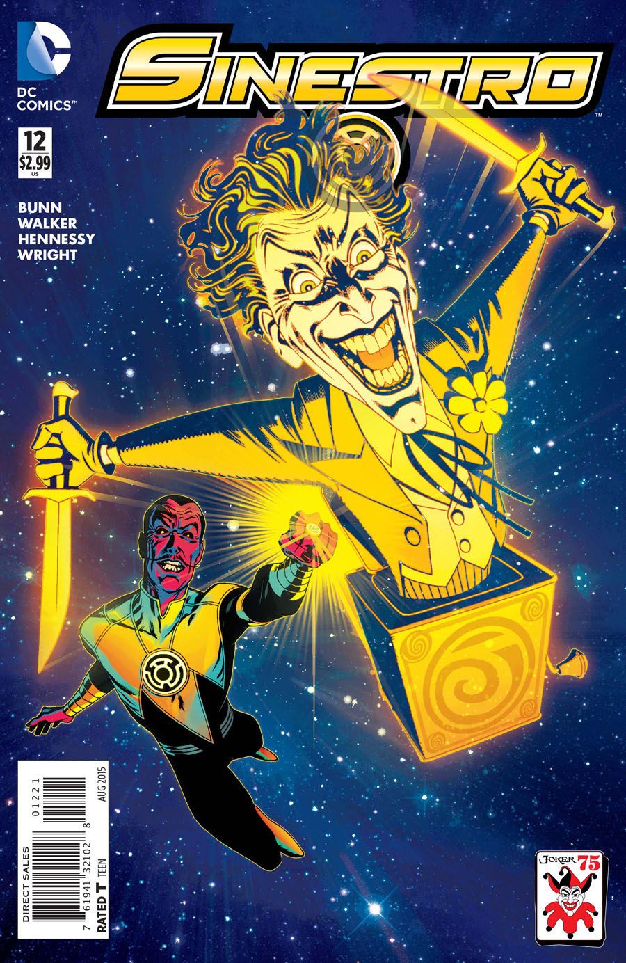 Sinestro #12 Cover B Variant Joshua Middleton The Joker 75th Anniversary Cover