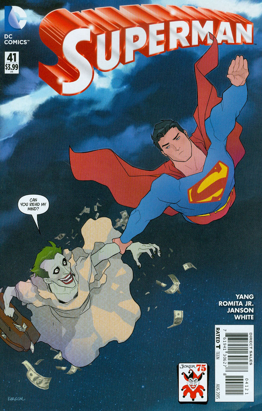 Superman Vol 4 #41 Cover B Variant Karl Kerschl The Joker 75th Anniversary Cover