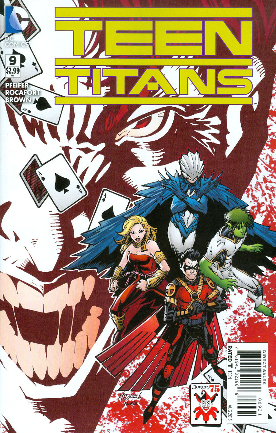 Teen Titans Vol 5 #9 Cover B Variant Scott McDaniel The Joker 75th Anniversary Cover