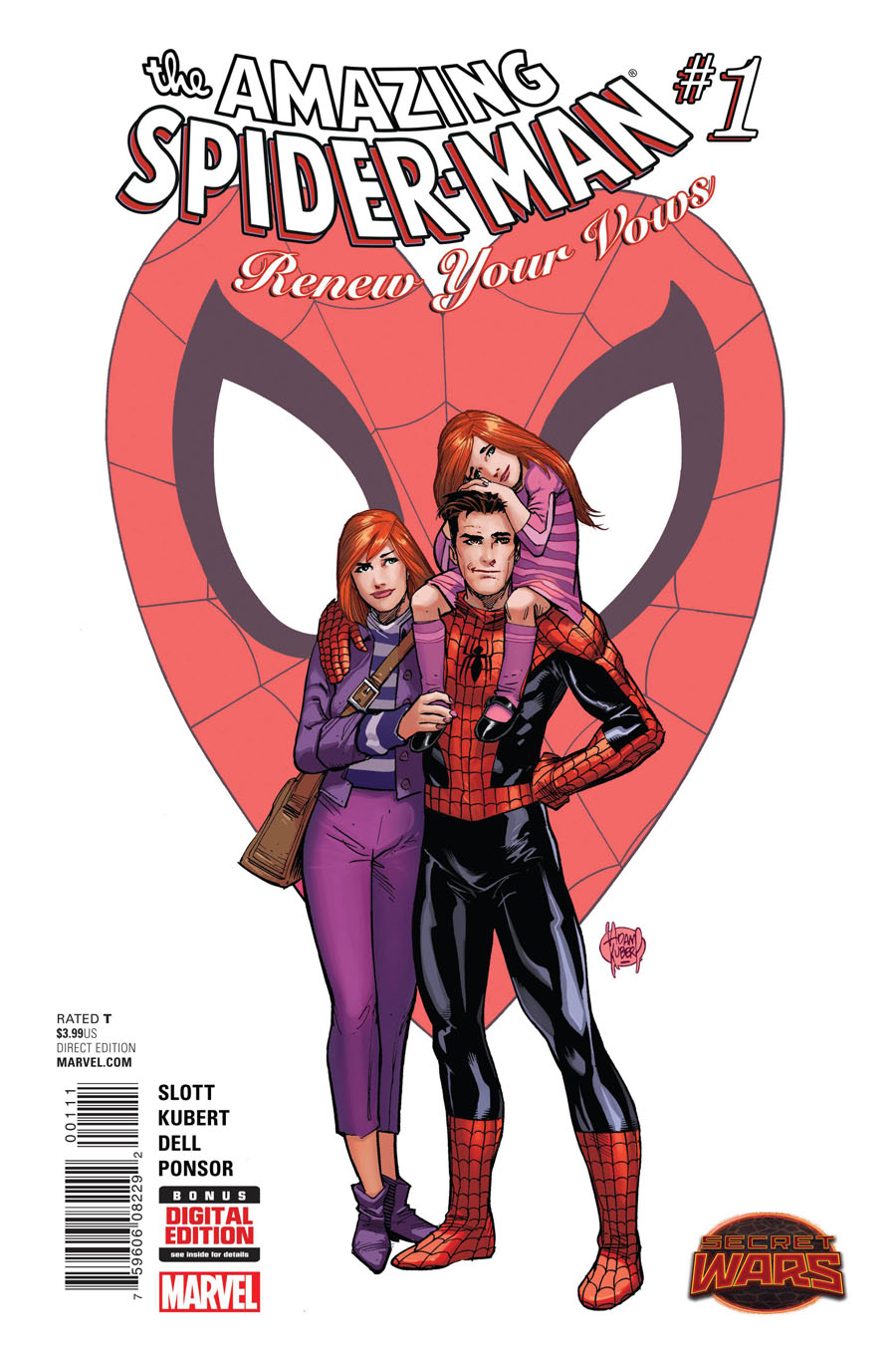 Amazing Spider-Man Renew Your Vows #1 Cover A Regular Adam Kubert Cover (Secret Wars Warzones Tie-In)