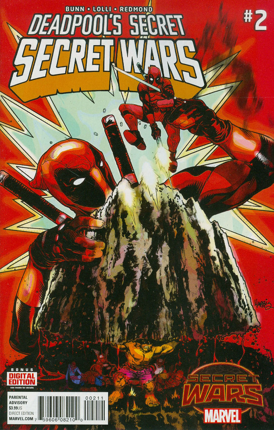 Deadpools Secret Secret Wars #2 Cover A Regular Tony Harris Cover (Secret Wars Warzones Tie-In)