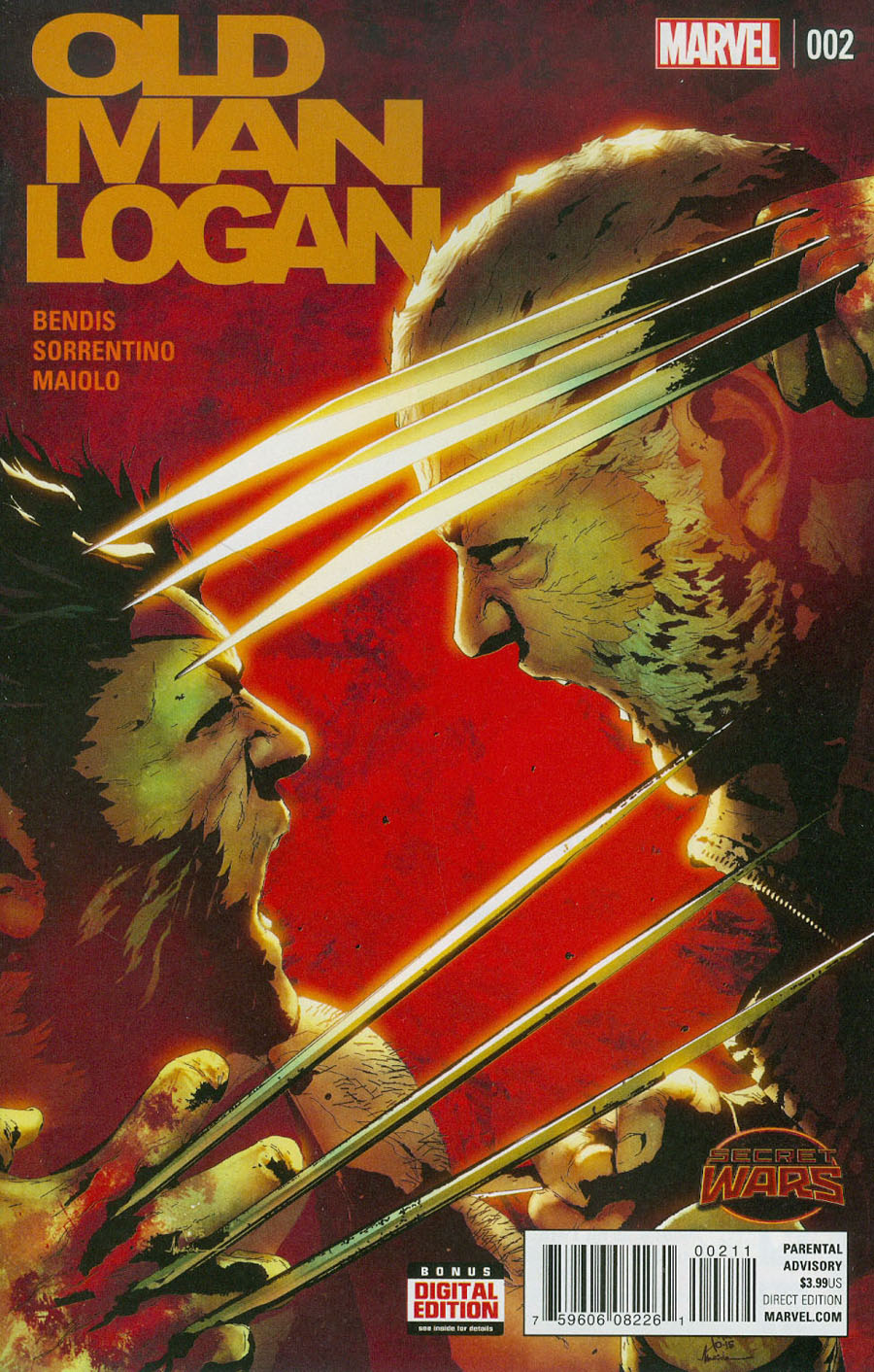 Old Man Logan #2 Cover A 1st Ptg Regular Andrea Sorrentino Cover (Secret Wars Warzones Tie-In)