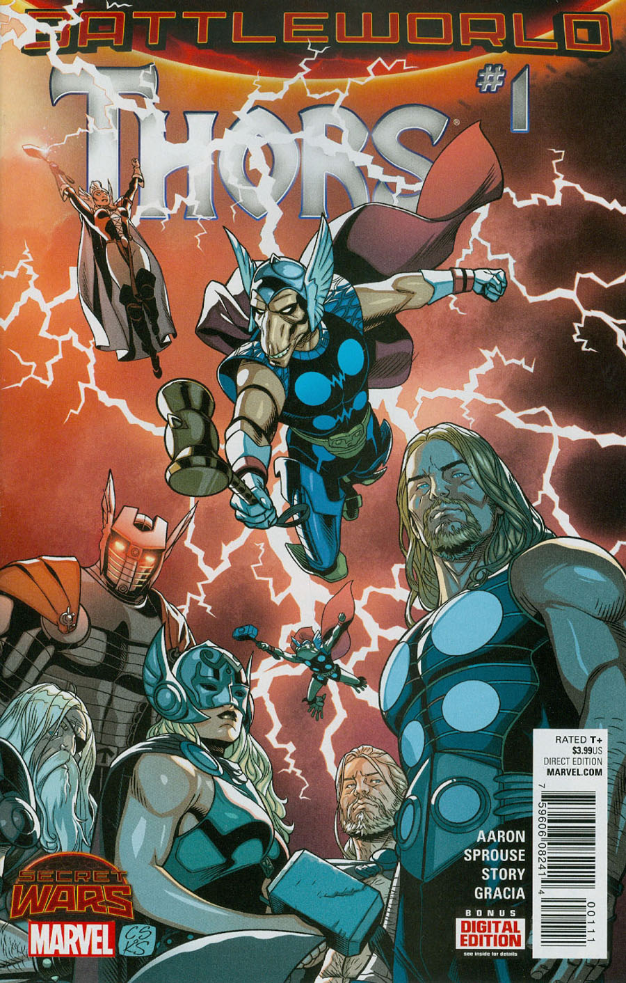 Thors #1 Cover A Regular Christopher Sprouse Cover (Secret Wars Battleworld Tie-In)
