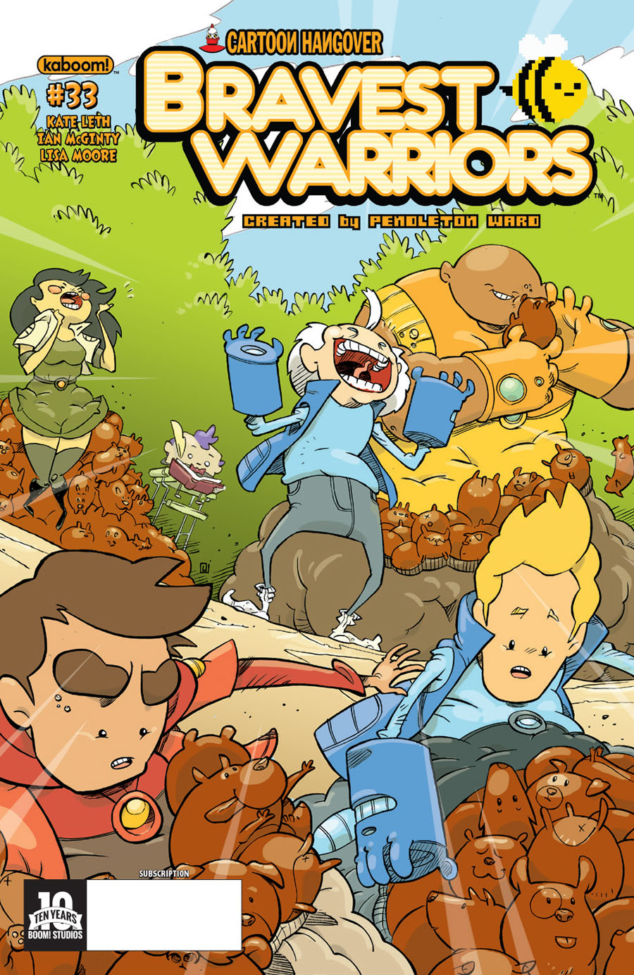 Bravest Warriors #33 Cover B Variant Andrea Fontana Subscription Cover