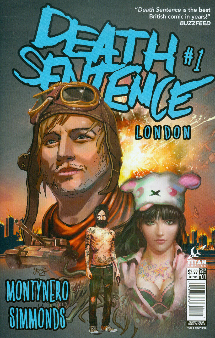 Death Sentence London #1 Cover A Regular Montynero Cover