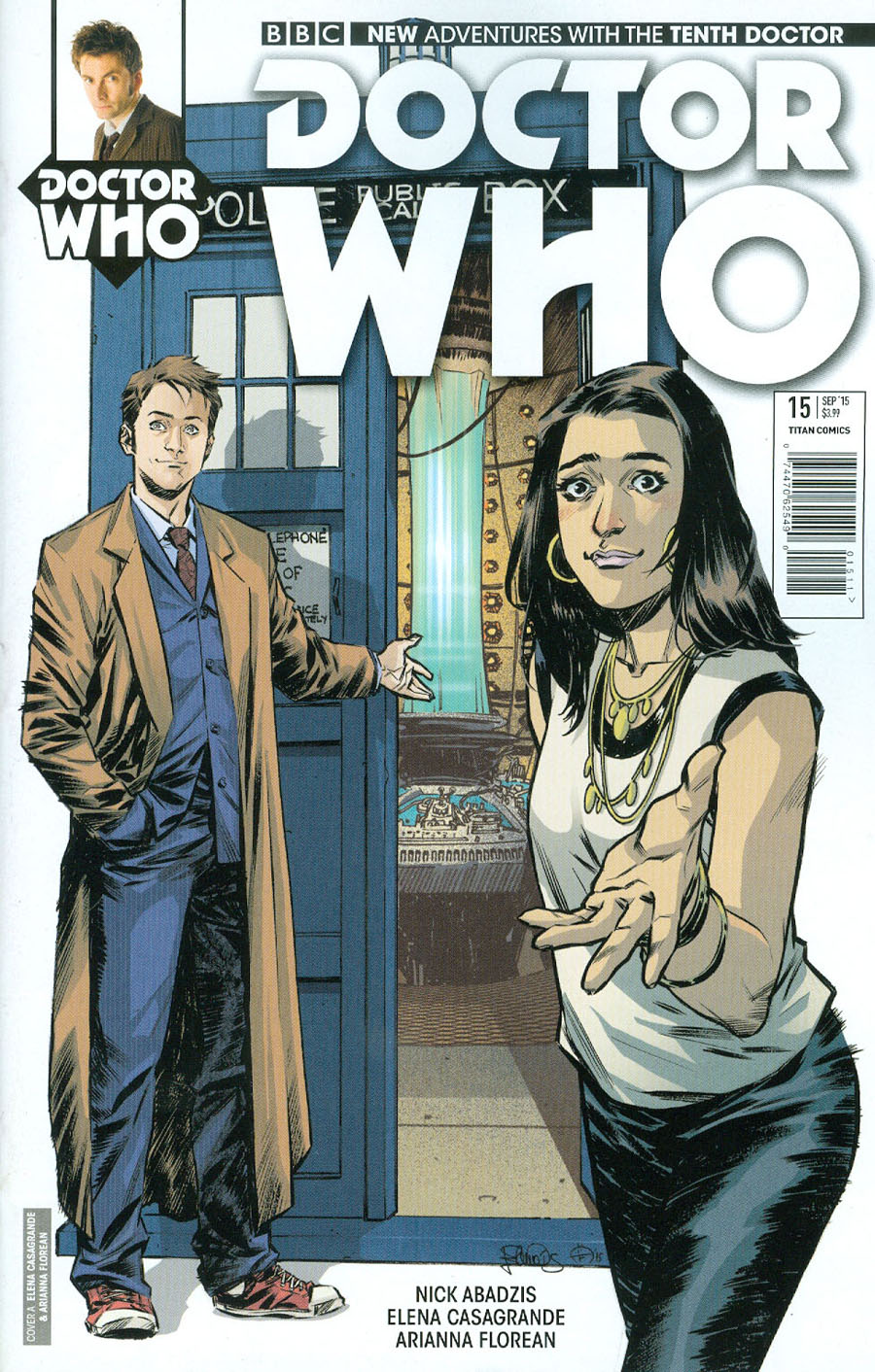 Doctor Who 10th Doctor #15 Cover A Regular Elena Casagrande Cover