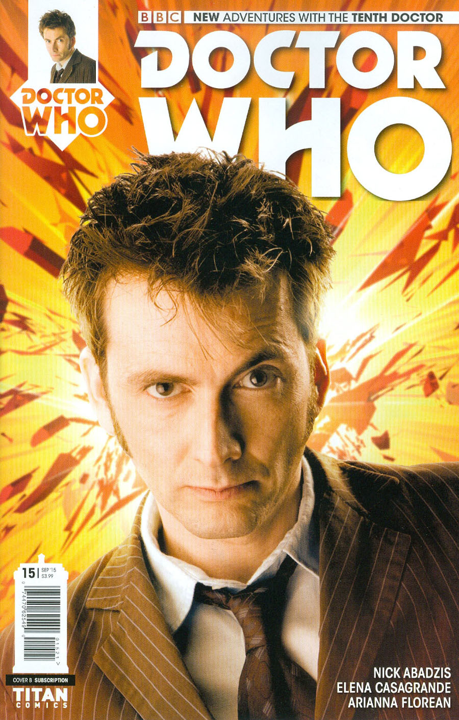 Doctor Who 10th Doctor #15 Cover B Variant Photo Subscription Cover