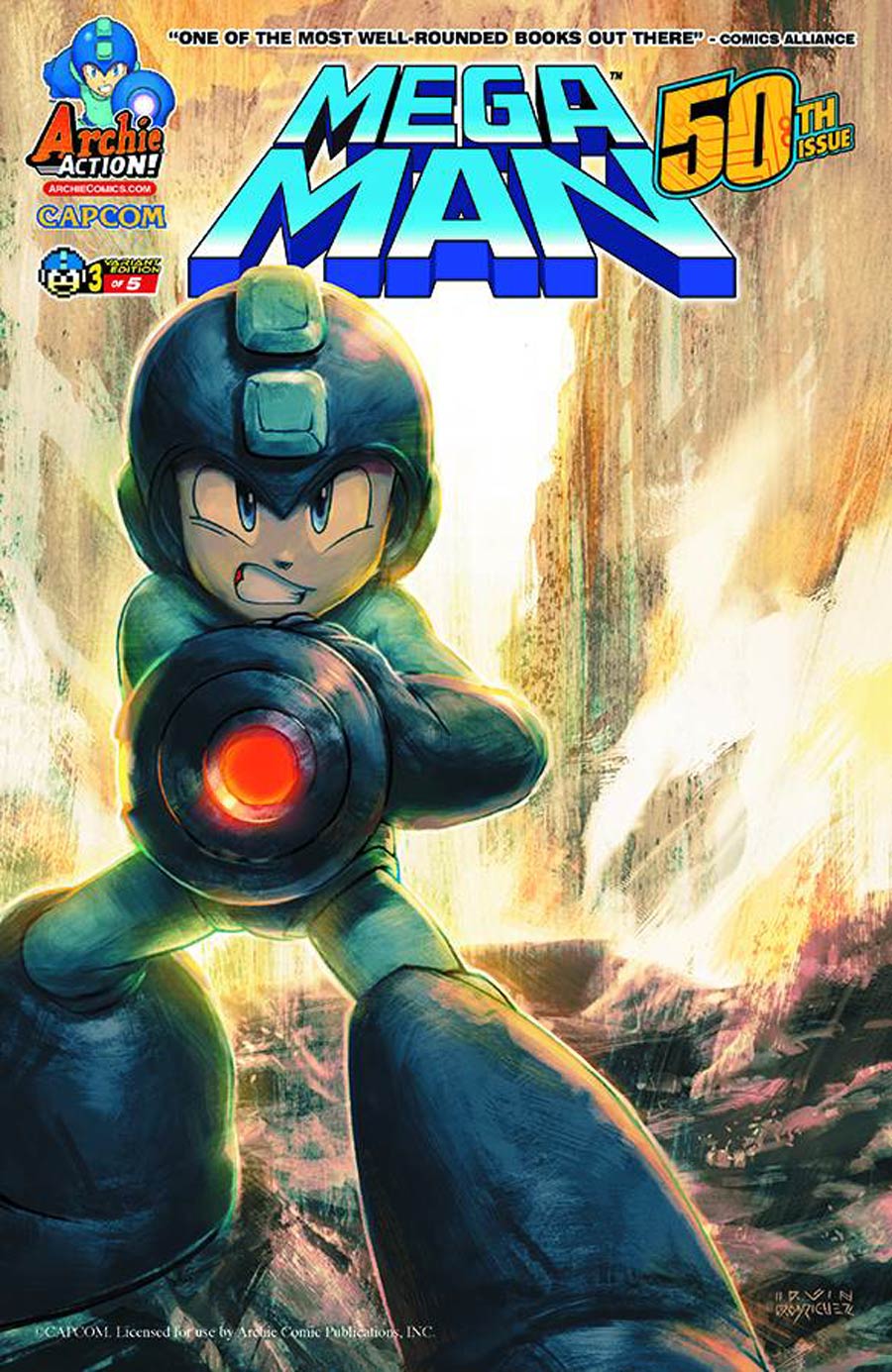 Mega Man Vol 2 #50 Cover D Variant Irvin Rodriguez Cover (Worlds Unite Part 4)