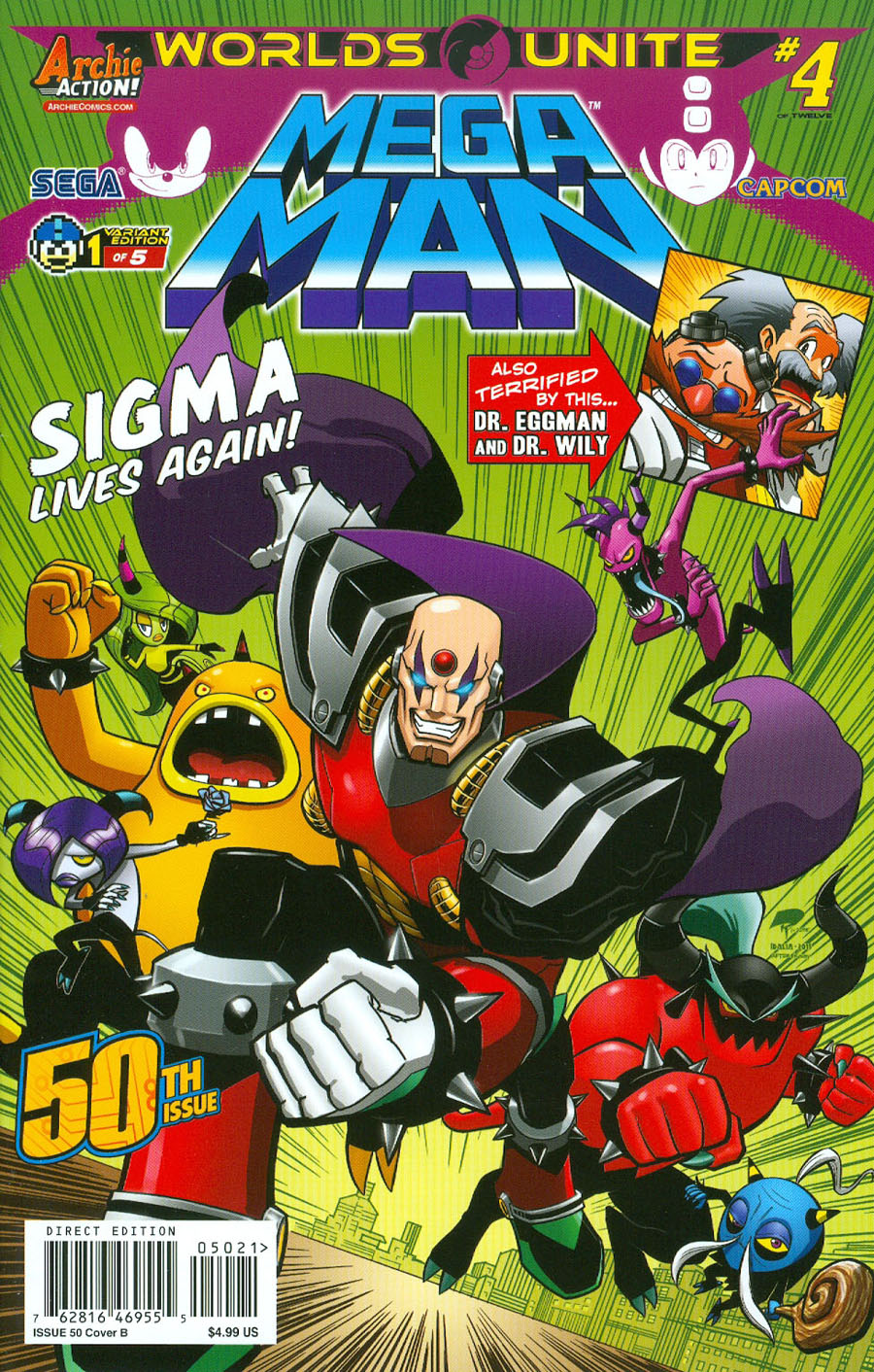 Mega Man Vol 2 #50 Cover B Variant Idalia Robinson Cover (Worlds Unite Part 4)