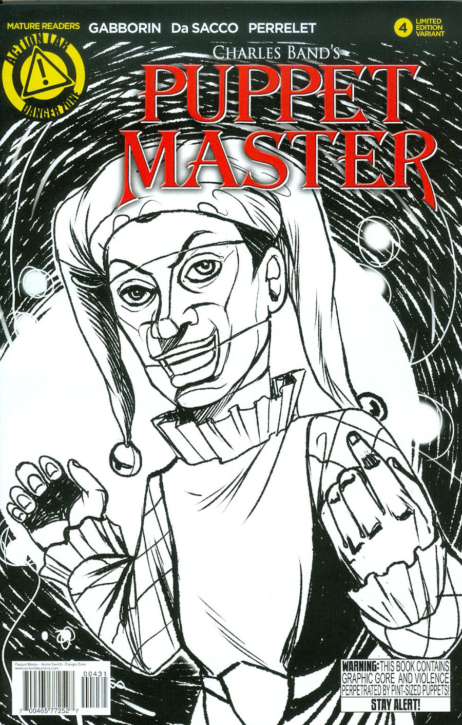 Puppet Master #4 Cover C Variant Jester Sketch Cover