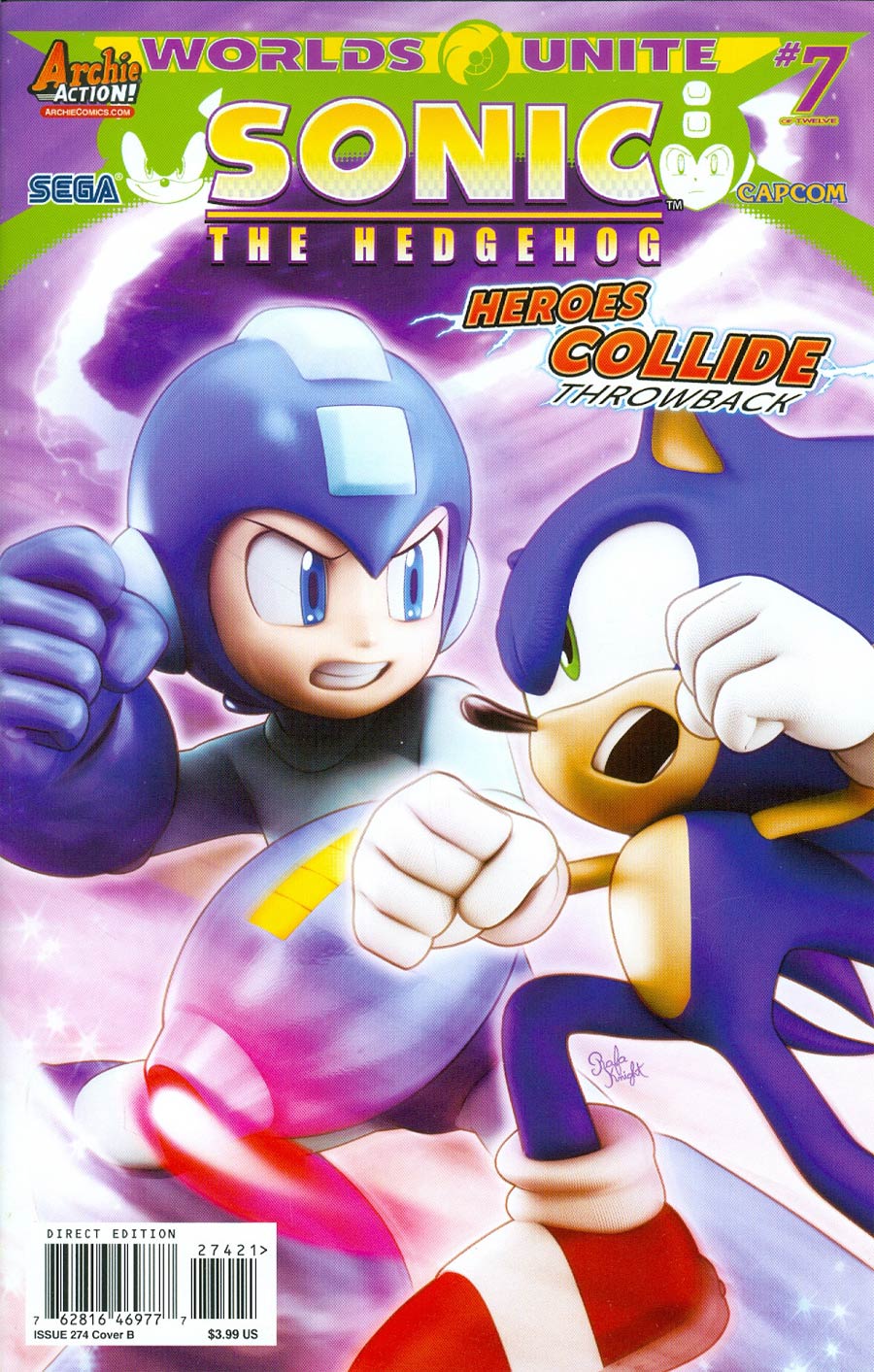Sonic The Hedgehog Vol 2 #274 Cover B Variant CG Slugfest Cover (Worlds Unite Part 7)