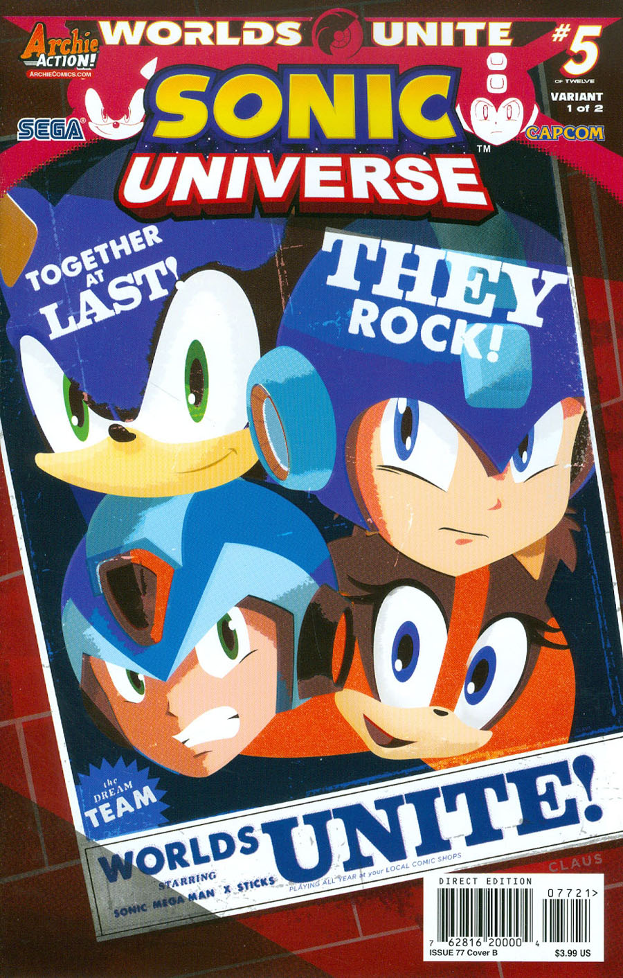 Sonic Universe #77 Cover B Variant Super Group Cover (Worlds Unite Part 5)