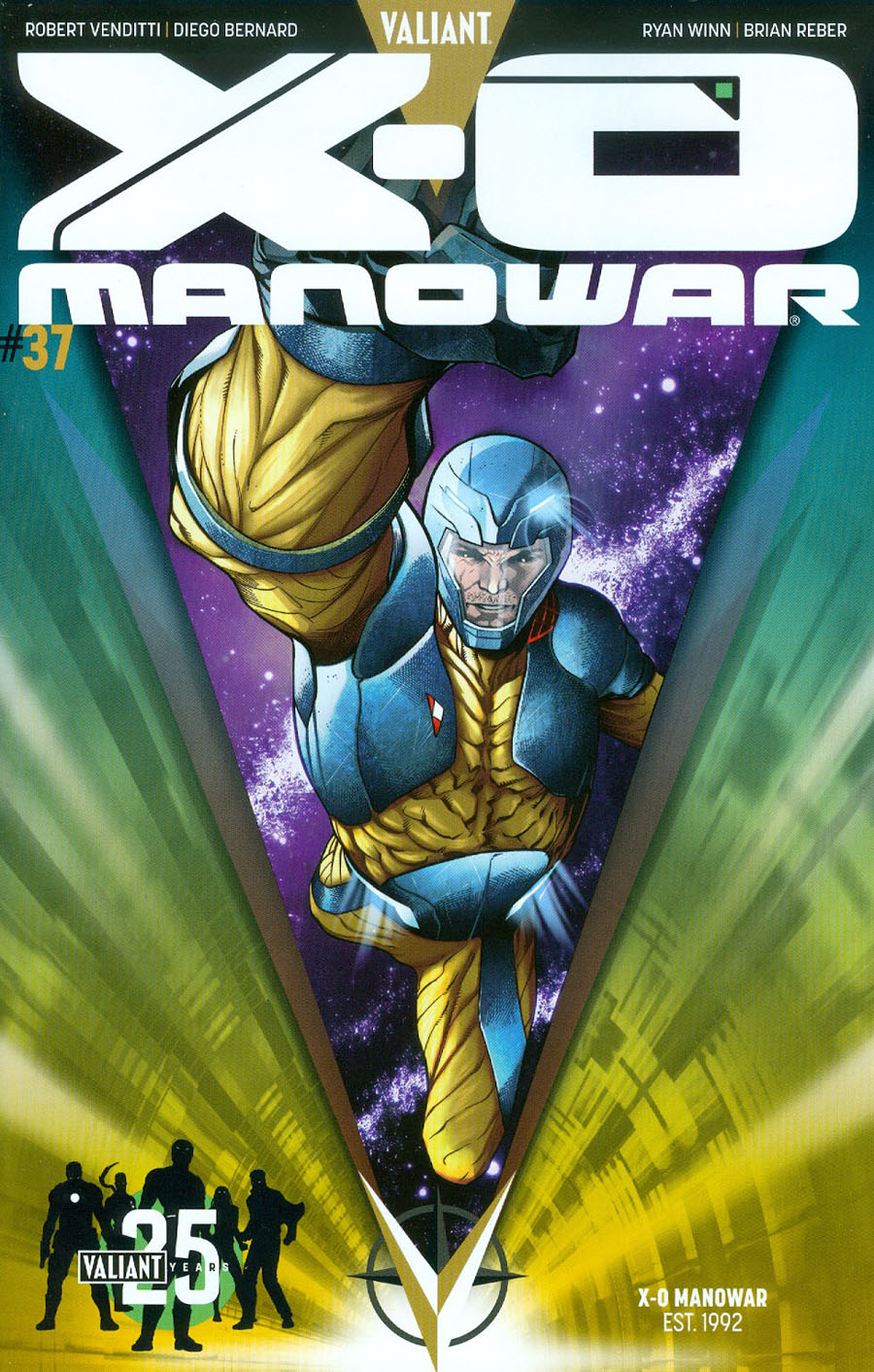 X-O Manowar Vol 3 #37 Cover B Variant Rafa Sandoval Valiant 25th Anniversary Cover