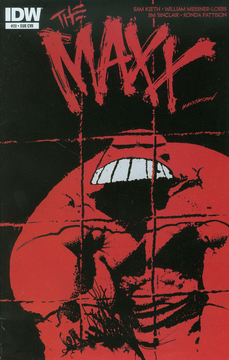 Maxx Maxximized #20 Cover B Variant Sam Kieth Subscription Cover