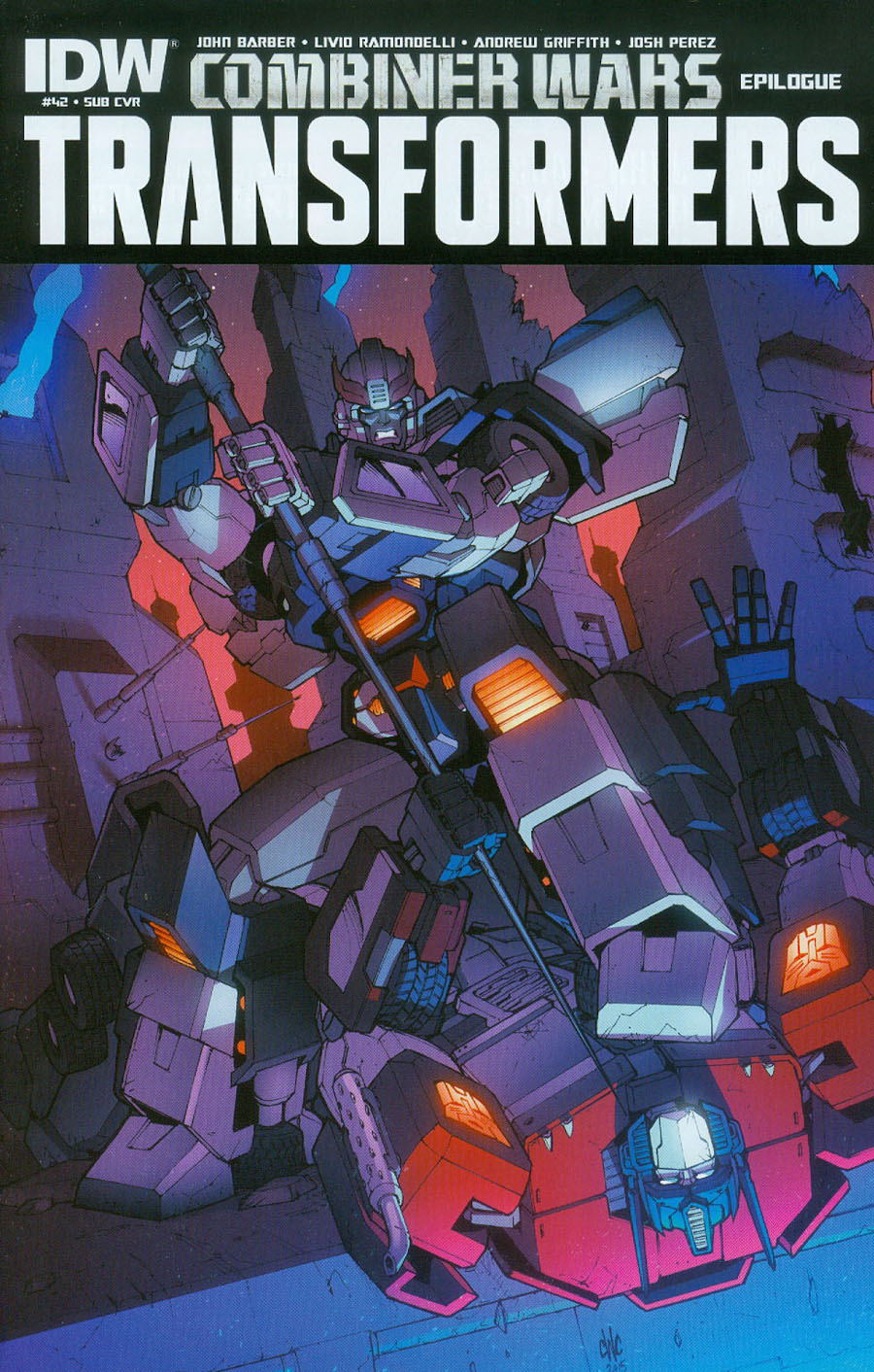 Transformers Vol 3 #42 Cover B Variant Casey W Coller Subscription Cover (Combiner Wars Epilogue)