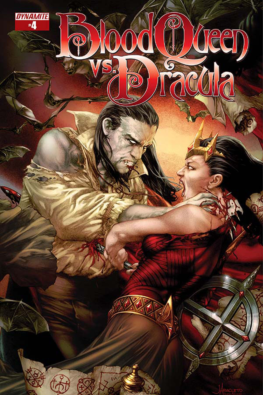 Blood Queen vs Dracula #4 Cover A Regular Jay Anacleto Cover