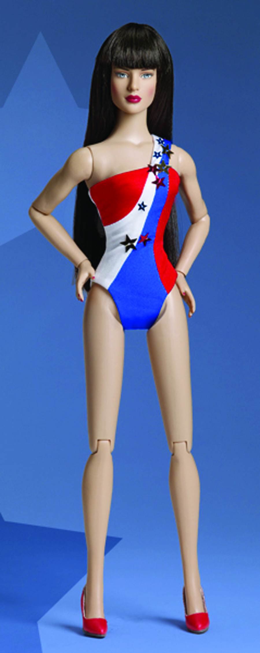 Tonner DC Diana Prince Collection 16-Inch Doll - Basic (Red White Blue Body Suit)