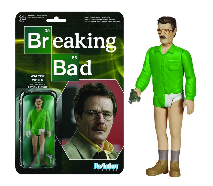 ReAction Breaking Bad Walter White 4-Inch Action Figure