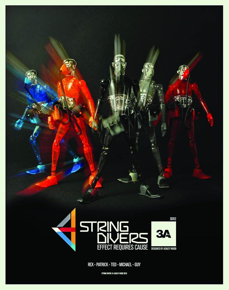 3A String Diver 1/12 Scale Figure 12-Piece Assortment Case