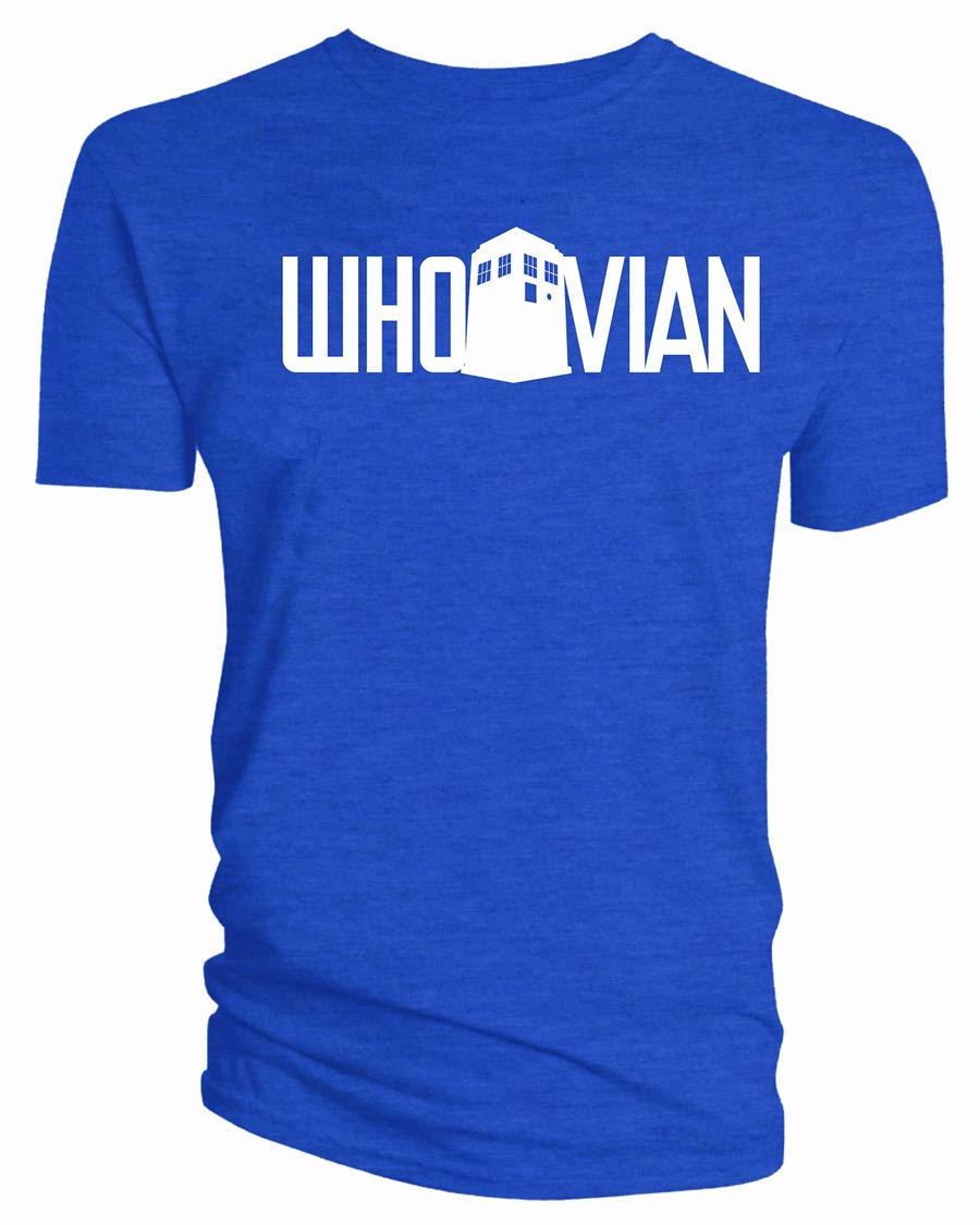 Doctor Who Whovian Blue T-Shirt Large