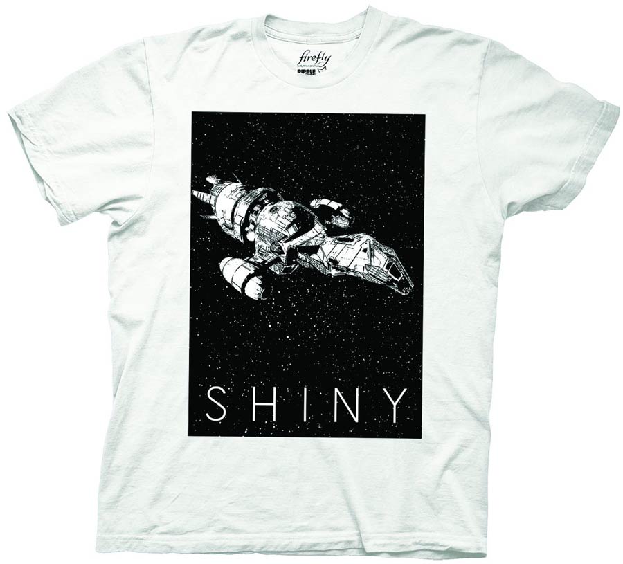 Firefly Shiny White T-Shirt Large