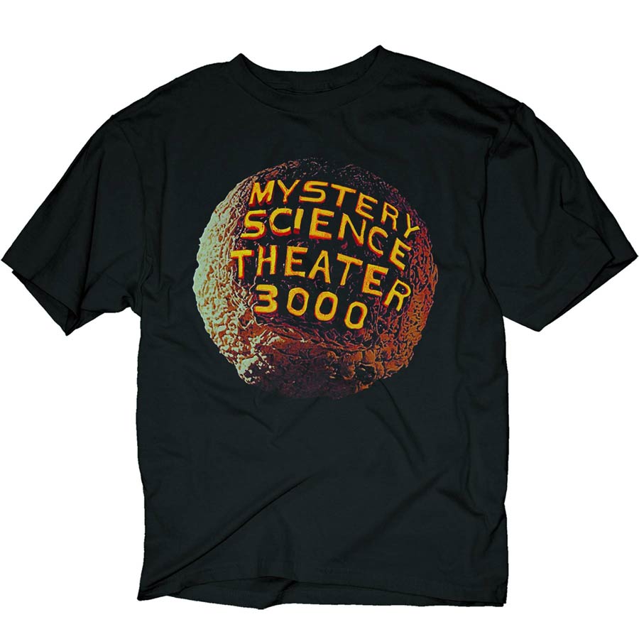 Mystery Science Theater 3000 Logo Black T-Shirt Large