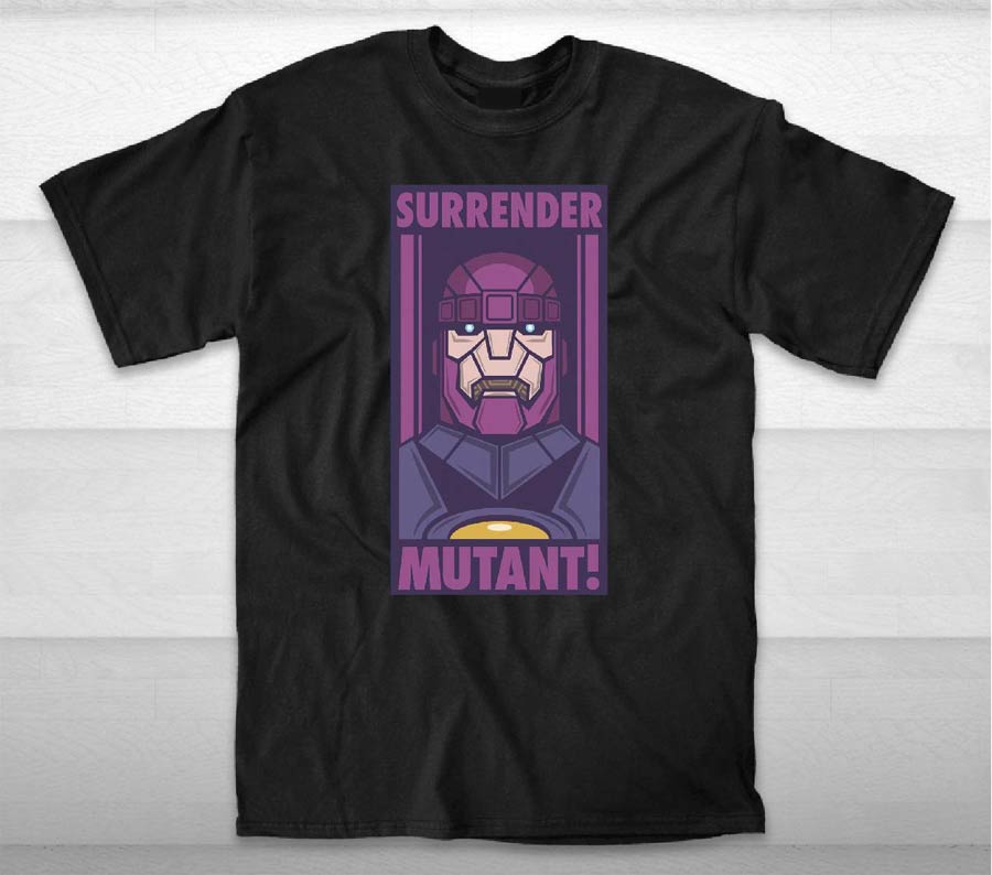 X-Men Obey The Sentinels Black T-Shirt Large