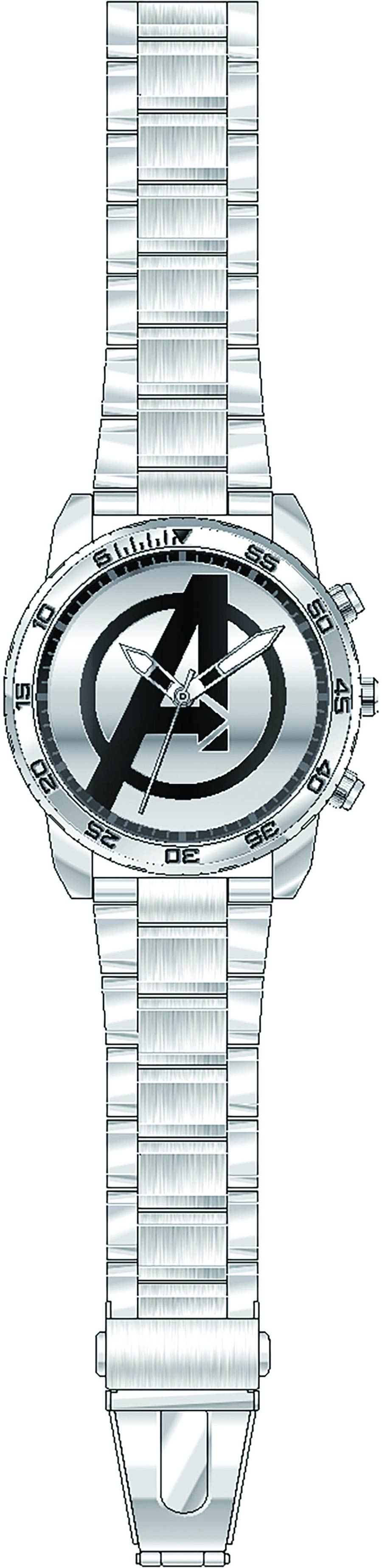 Avengers Age Of Ultron Avengers Logo Watch - Silvertone Bracelet Strap