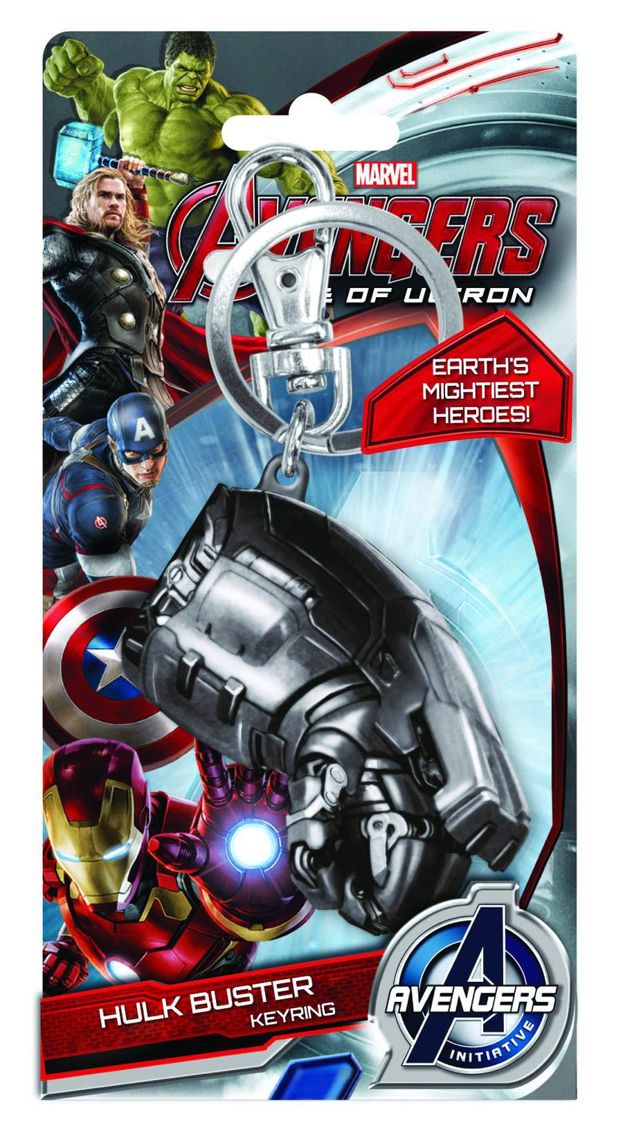 Avengers Age Of Ultron Pewter Keyring - Hulkbuster Fist