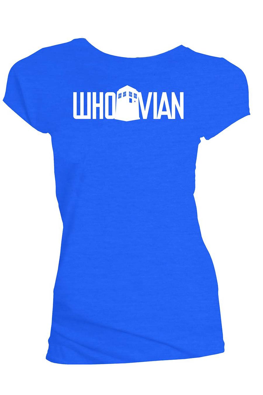 Doctor Who Whovian Blue Womens T-Shirt Large