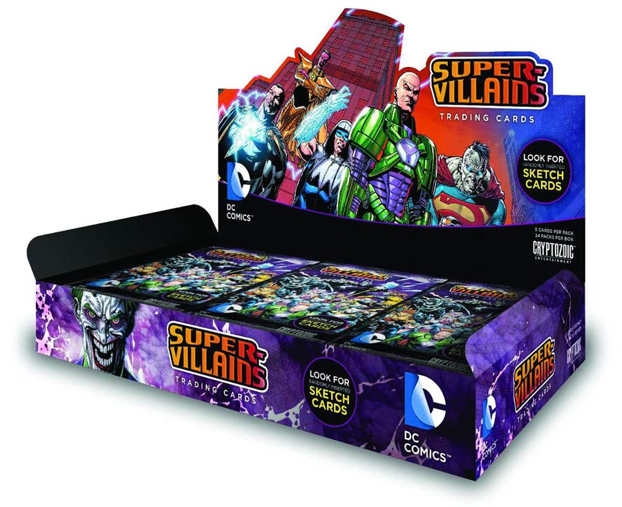 DC Super-Villains Trading Cards Box