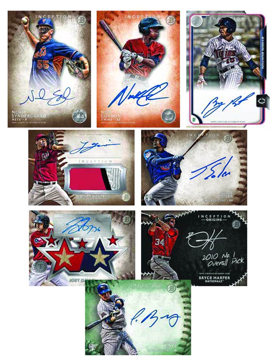 Bowman 2015 Inception Baseball Trading Cards Box