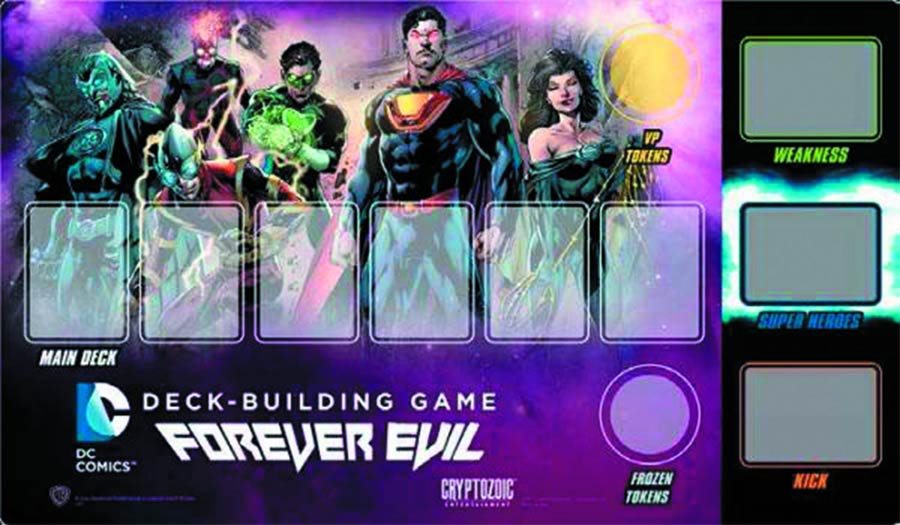 DC Deck Building Game Playmat - Forever Evil