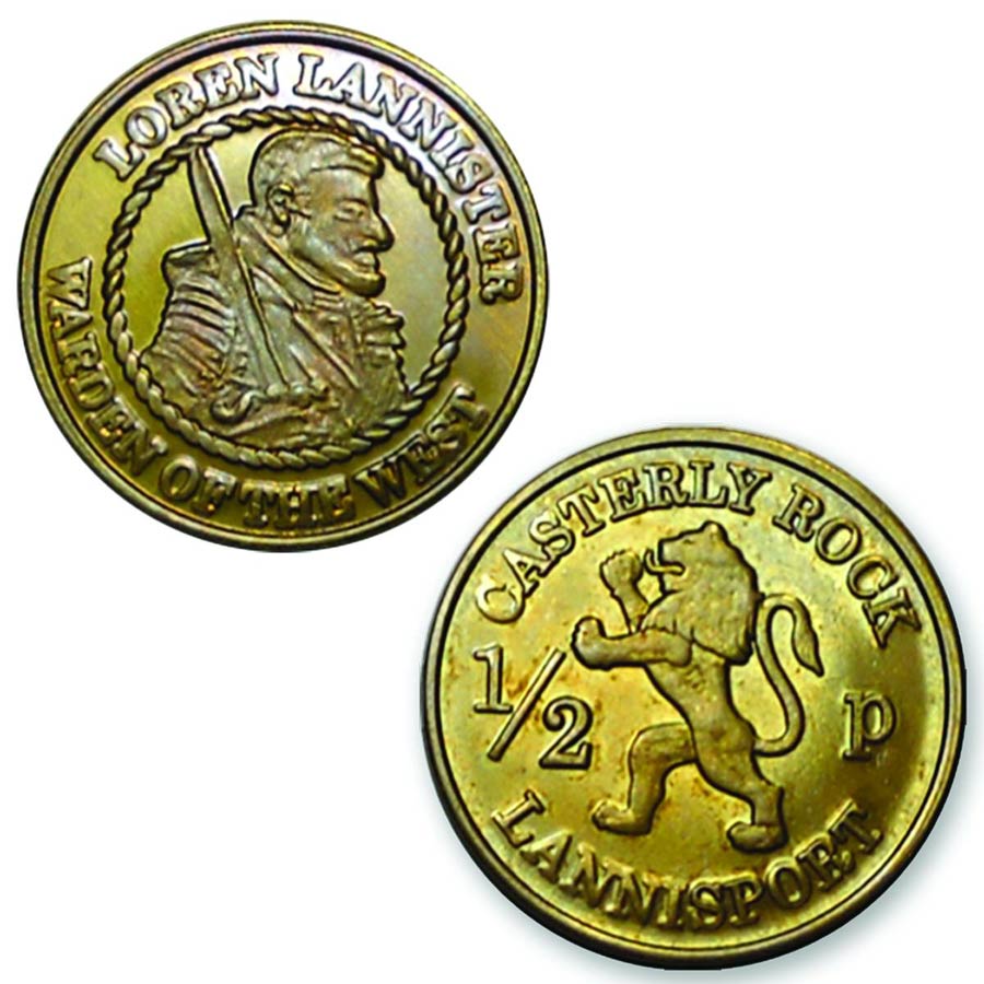 Game Of Thrones Gaming Coin Set - House Lannister