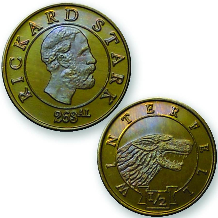 Game Of Thrones Gaming Coin Set - House Stark