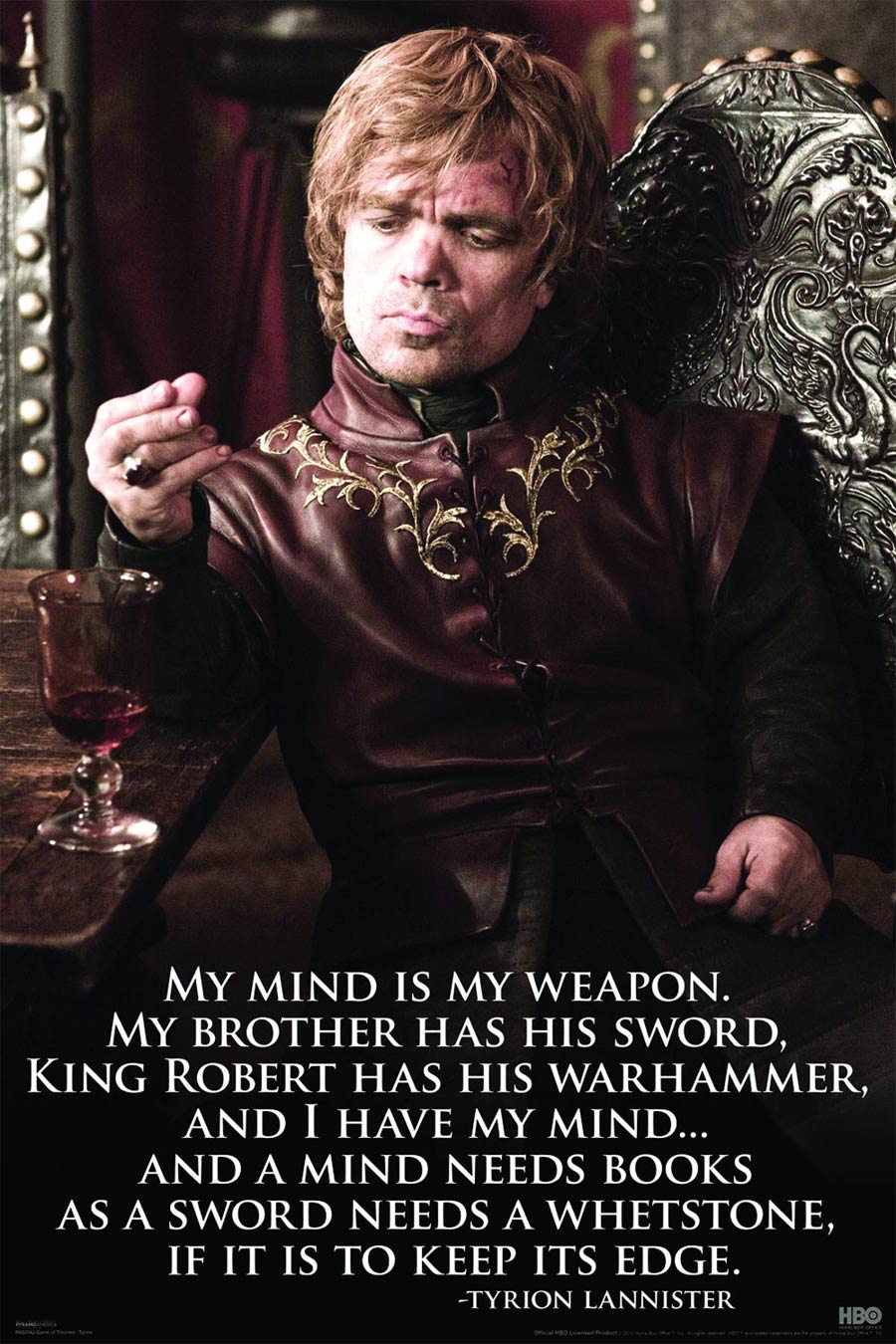Game Of Thrones Tyrion Quote 24x36 Poster