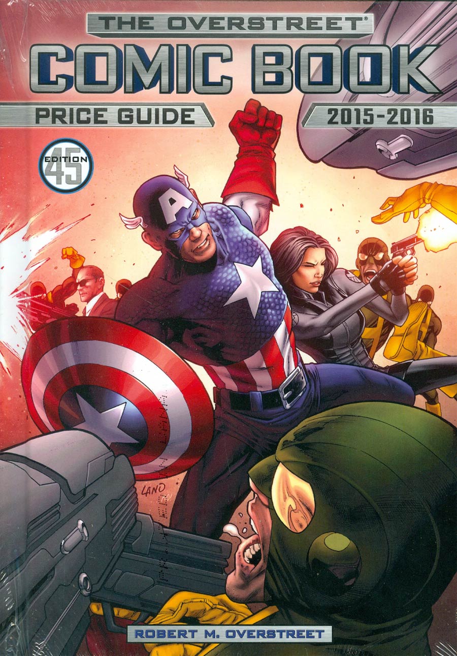 Overstreet Comic Book Price Guide Vol 45 HC Captain America And The Agents Of S.H.I.E.L.D. Cover