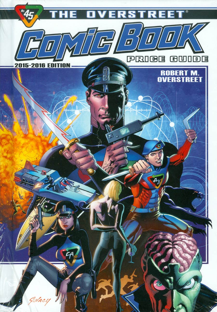 Overstreet Comic Book Price Guide Vol 45 HC Paul Gulacy Captain Action Cover