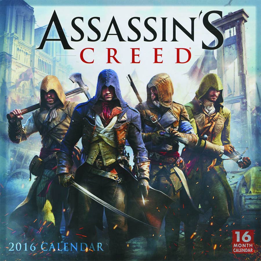 Assassins Creed 2016 16-Month Wall Calendar